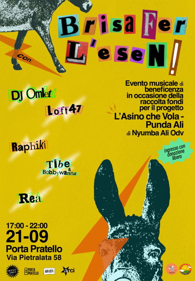 La locandina con tutte le informazioni